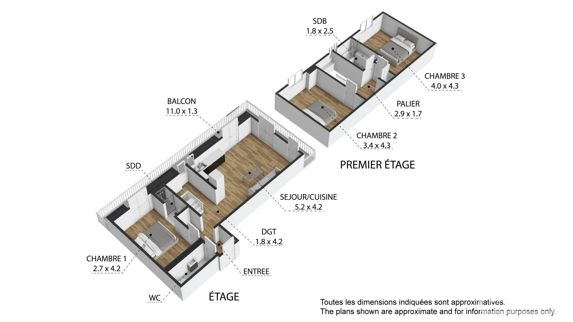 A brand-new 3 bedroom, 2 bathroom duplex apartment with views, parking and cave., Saint-Jean-d'Aulps, St Jean d'Aulps & Vallée (photo 5)