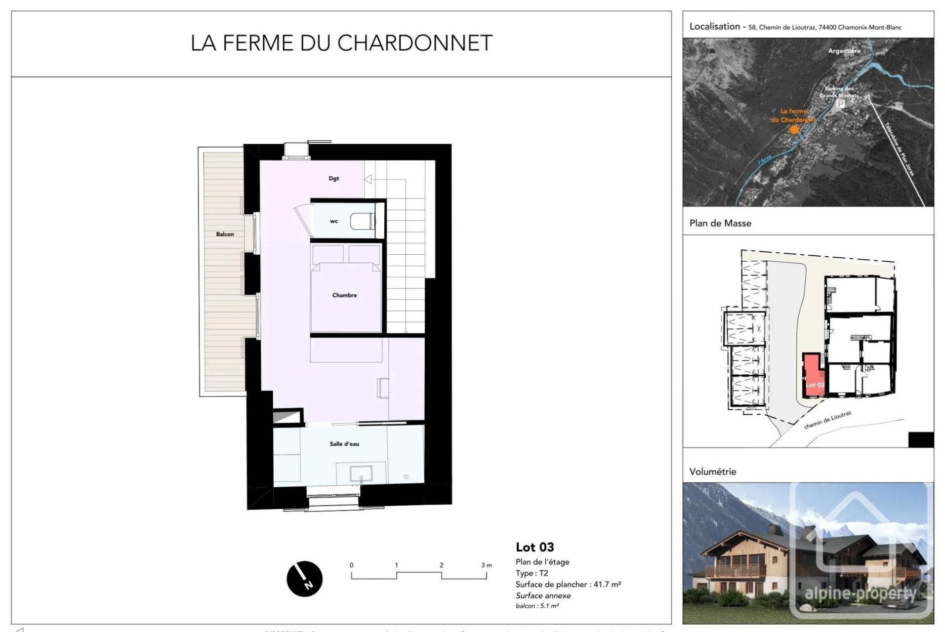 Ferme du Chardonnet lot 3, Chamonix-Mont-Blanc, Chamonix & Vallée (photo 4)