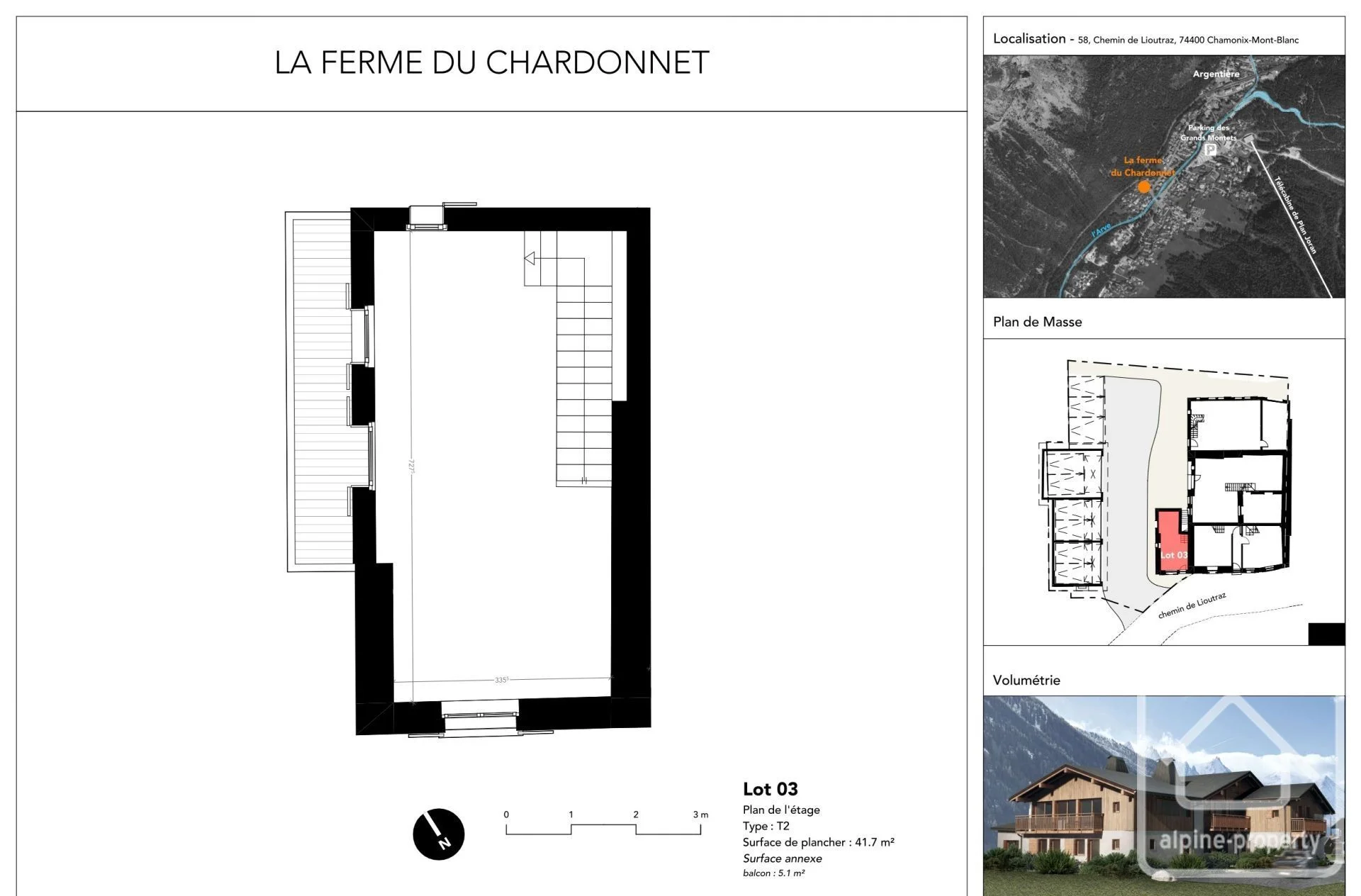 Ferme du Chardonnet lot 3, Chamonix-Mont-Blanc, Chamonix & Vallée (photo 3)