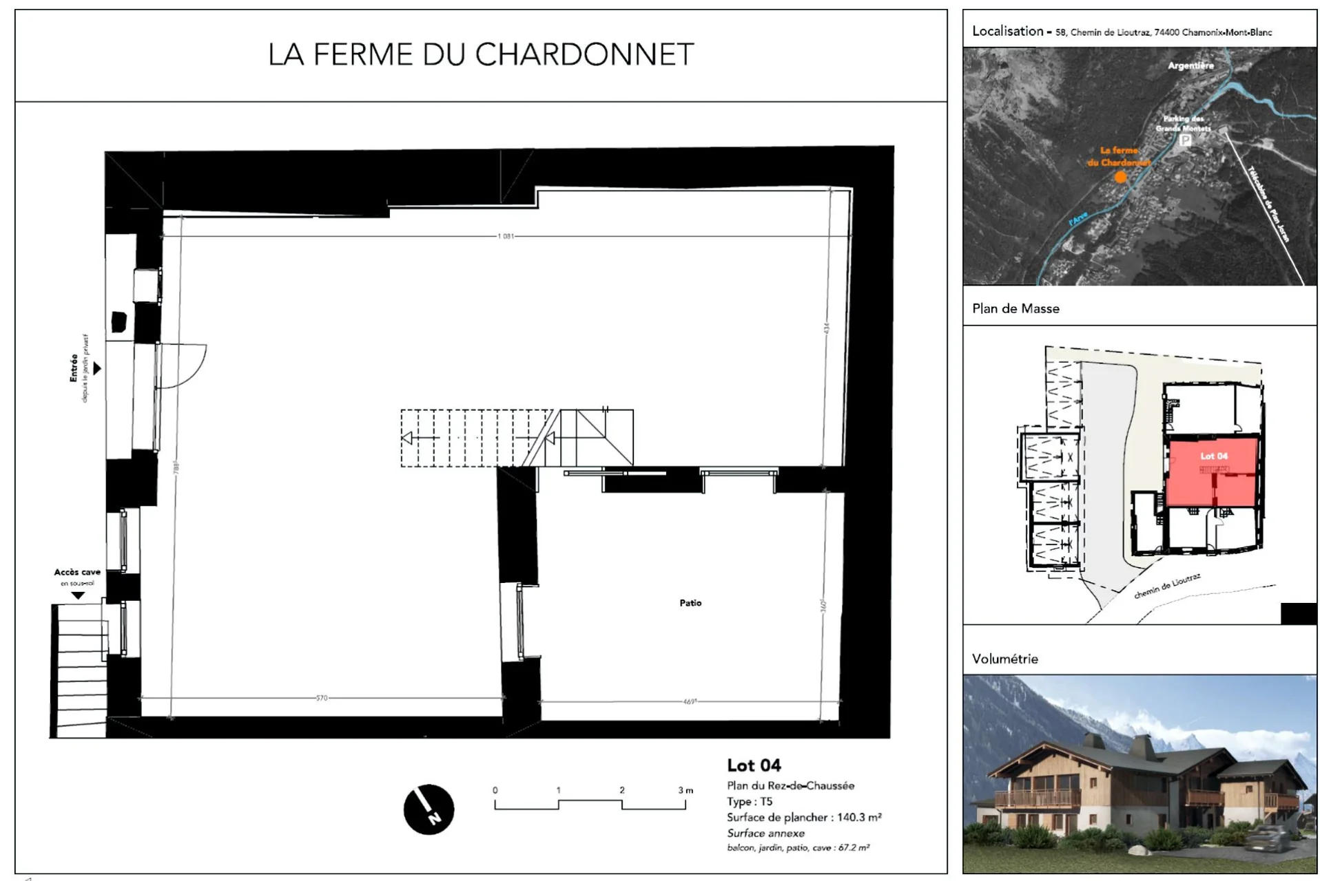 Ferme du Chardonnet, Lot 4, Chamonix-Mont-Blanc (photo 4)