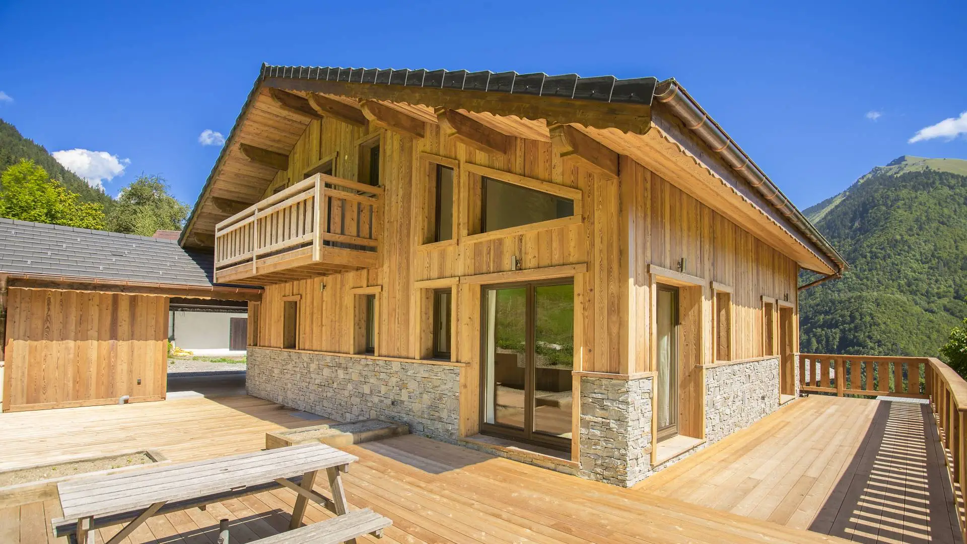 Chalet Building in the Alpes