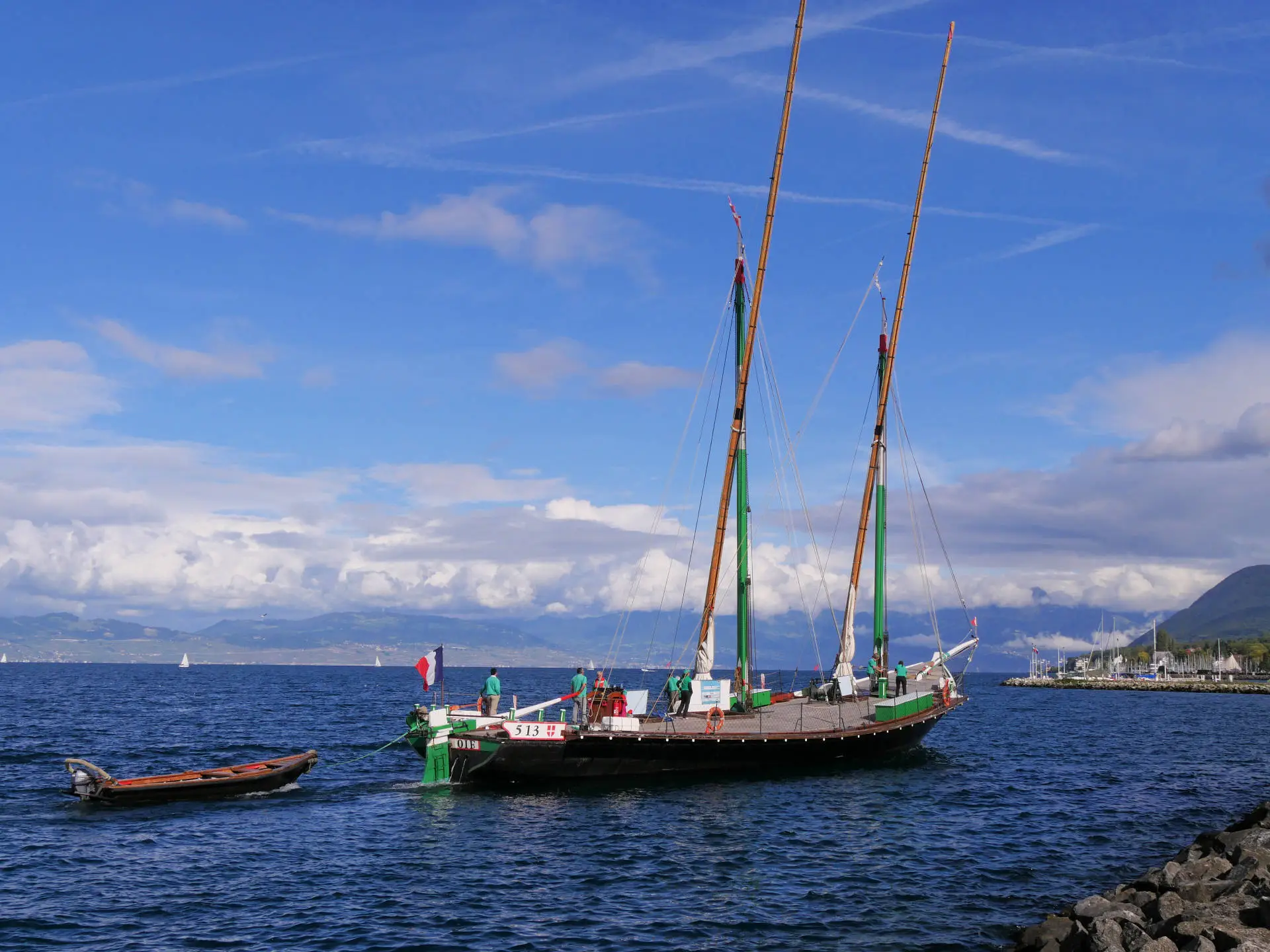 Sailing on La Savoie from Evian