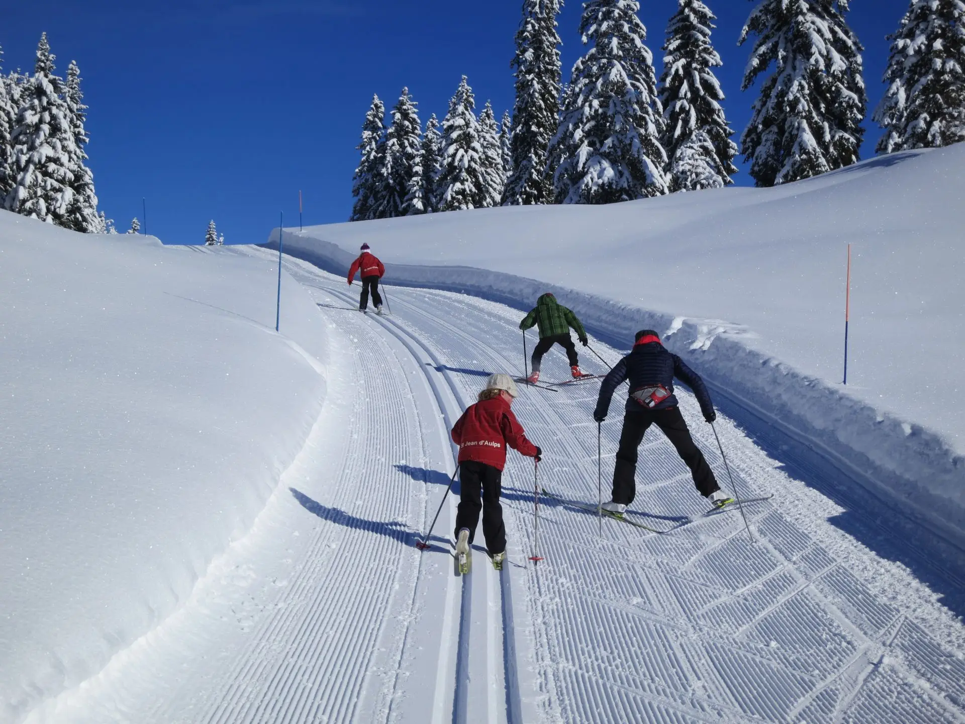 Cross Country Skiing in the Haute Savoie.