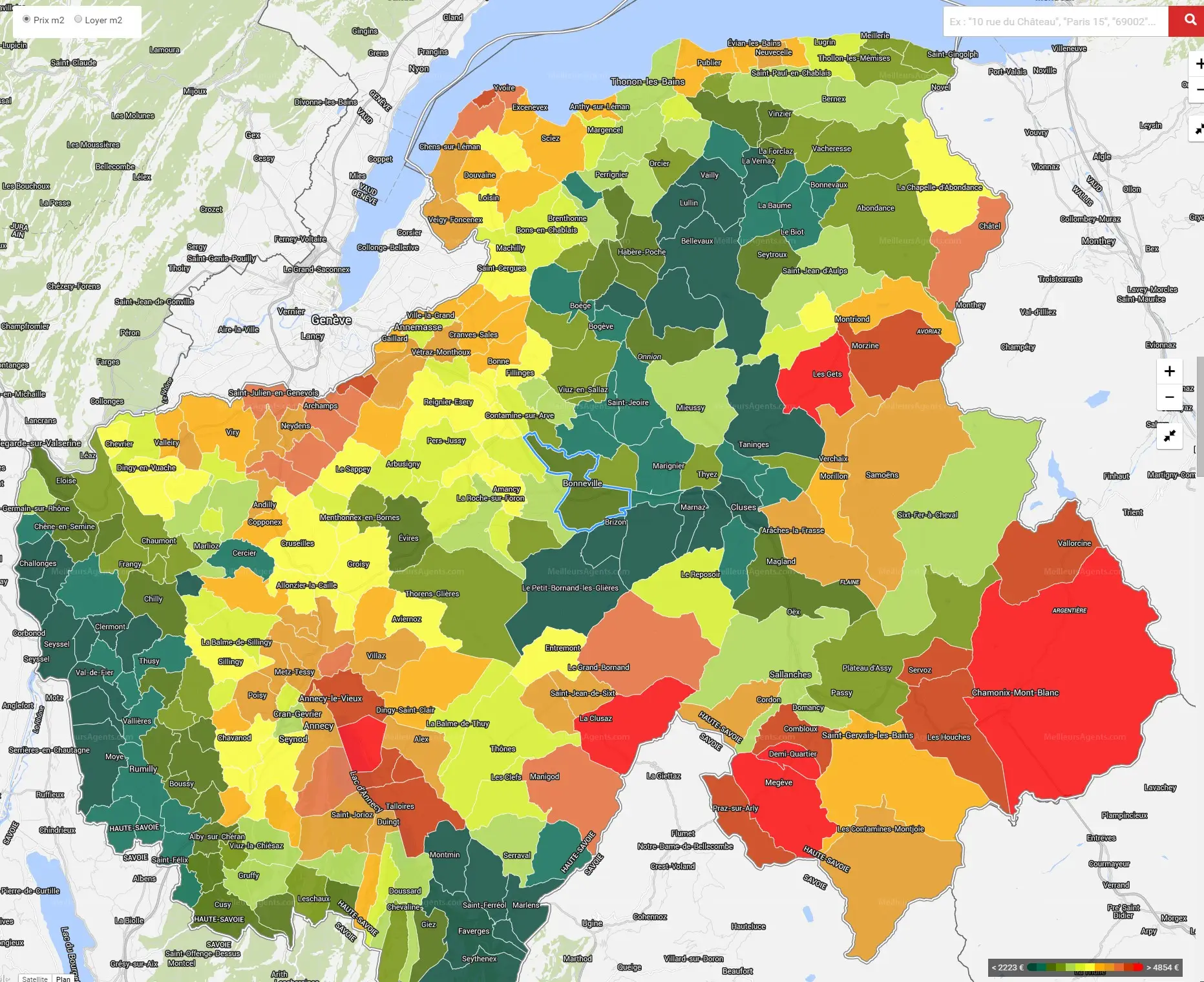 Property Prices across the Haute Savoie