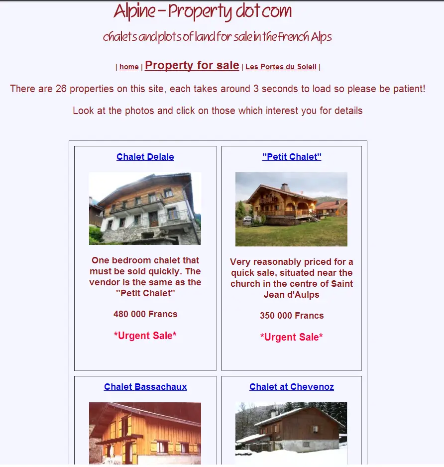 New Alpine Property Website