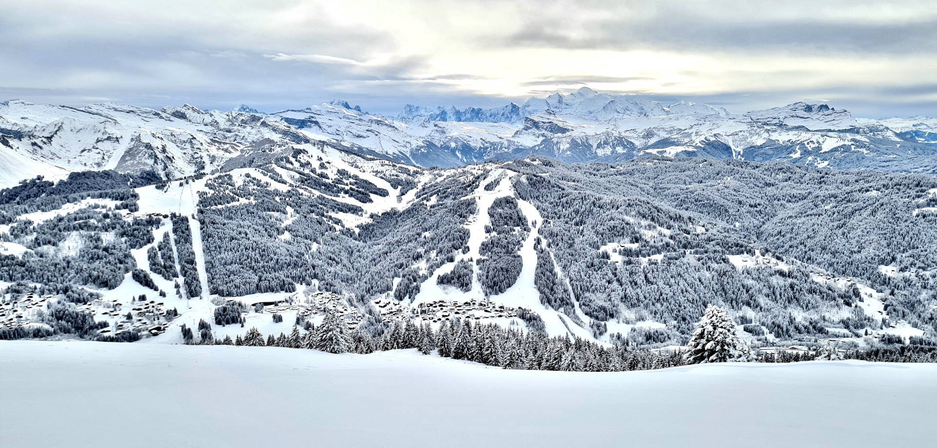 The Chavannes pistes in Les Gets