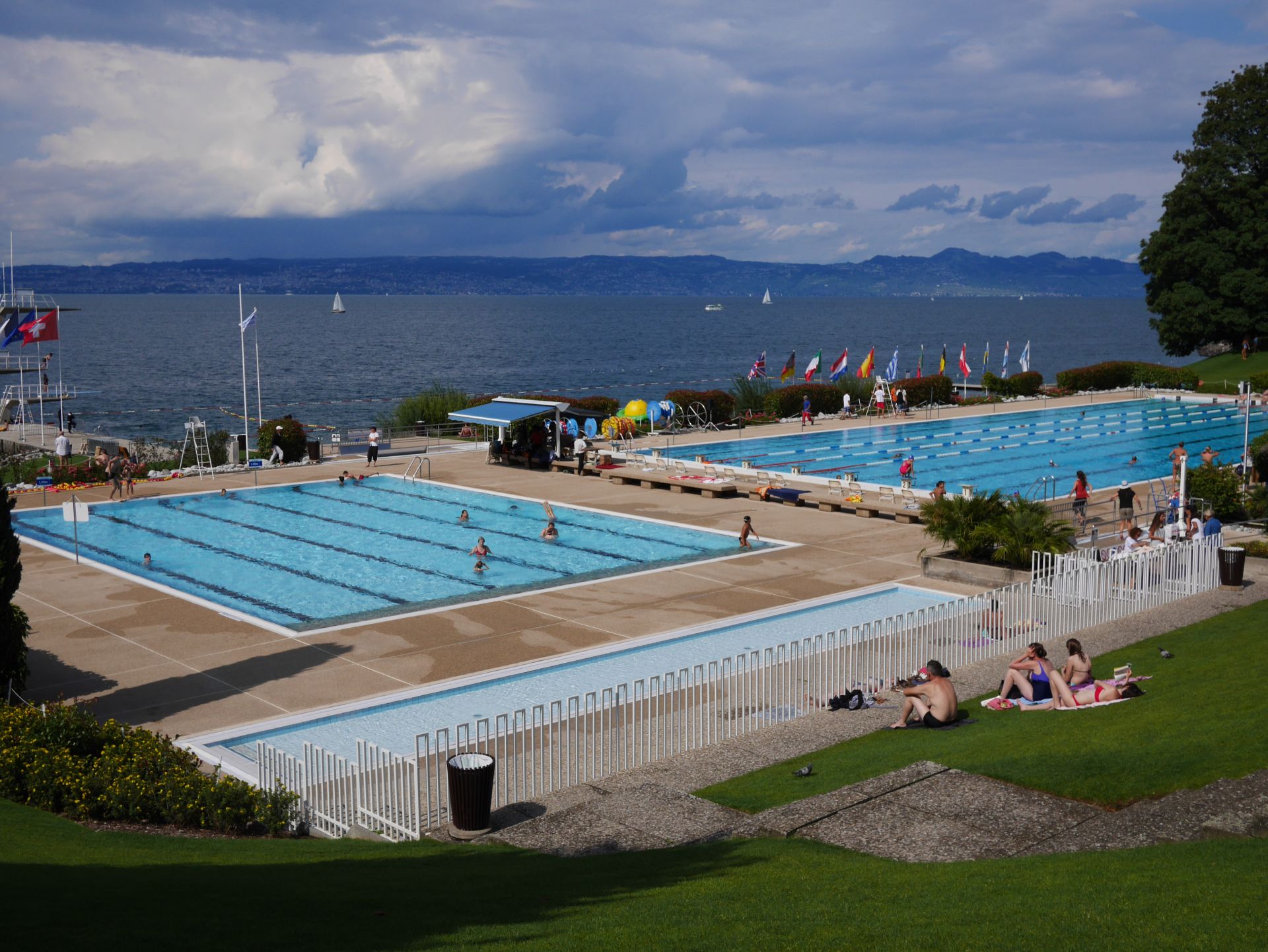 evian swimming pool