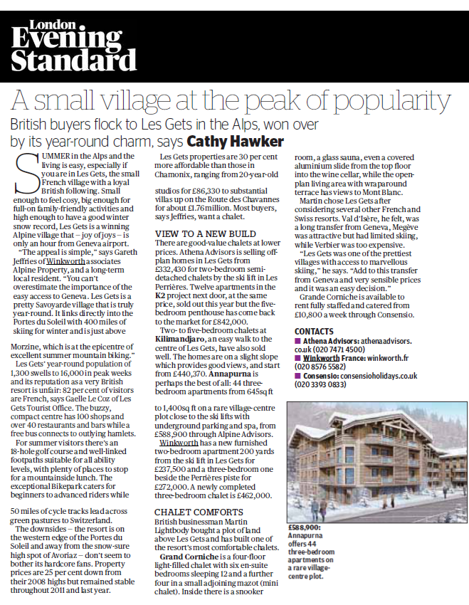evening standard 2013